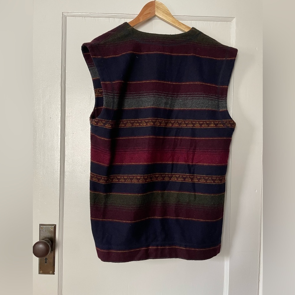 Vintage Cotton Ginny Southwestern vest- Men’s Medium or Women’s Large - Picture 3 of 10